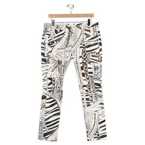 Balmain Straight Leg Pattern Jeans